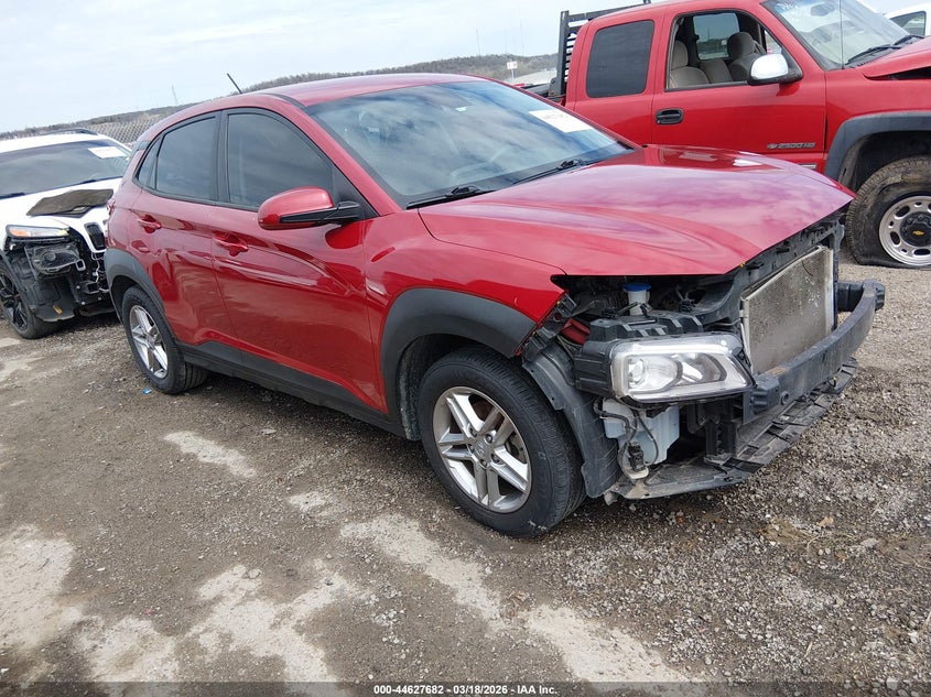 2021 Hyundai Kona VIN KM8K12AA5MU661381 IAAI salvage auction — FRONT END, Salvage (Oklahoma), sold $1,500 on 2026-08-02 (photo 1)
