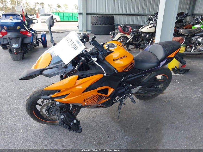 2025 Kawasaki Ninja VIN ML5EXEP1XSDAF7503 IAAI salvage auction — FRONT END, Clear (South Carolina), sold $1,400 on 2026-07-15 (photo 2)