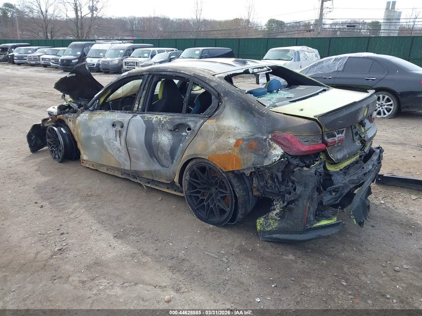 2025 BMW M3 VIN WBS13HJ02SFV16684 IAAI salvage auction — UNKNOWN, Salvage Title, sold $7,900 on 2026-08-04 (photo 3)