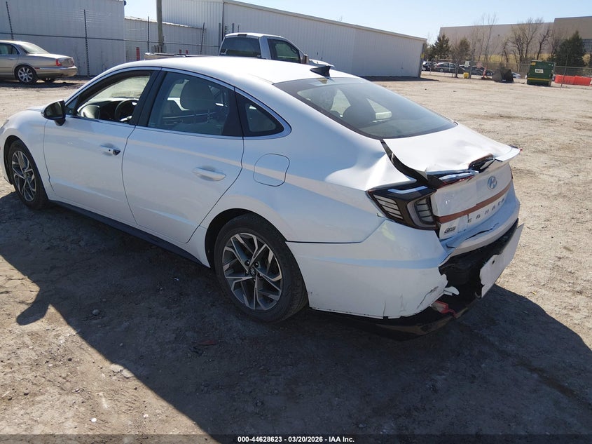 2022 Hyundai Sonata VIN KMHL64JA1NA198546 IAAI salvage auction — REAR END, Salvage Title, sold $2,500 on 2026-07-29 (photo 3)