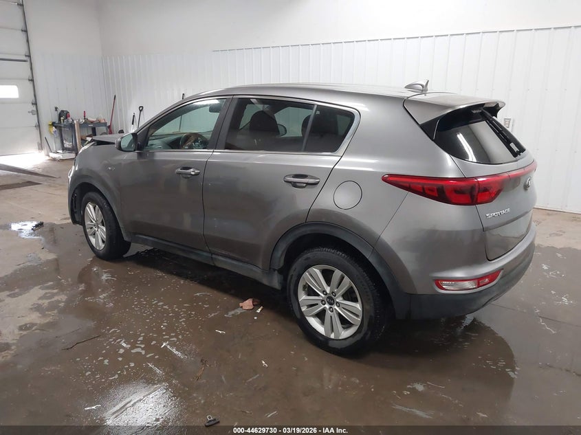 2018 Kia Sportage VIN KNDPMCAC0J7445408 IAAI salvage auction — FRONT END, Regular (South Dakota), sold $1,600 on 2026-07-07 (photo 3)