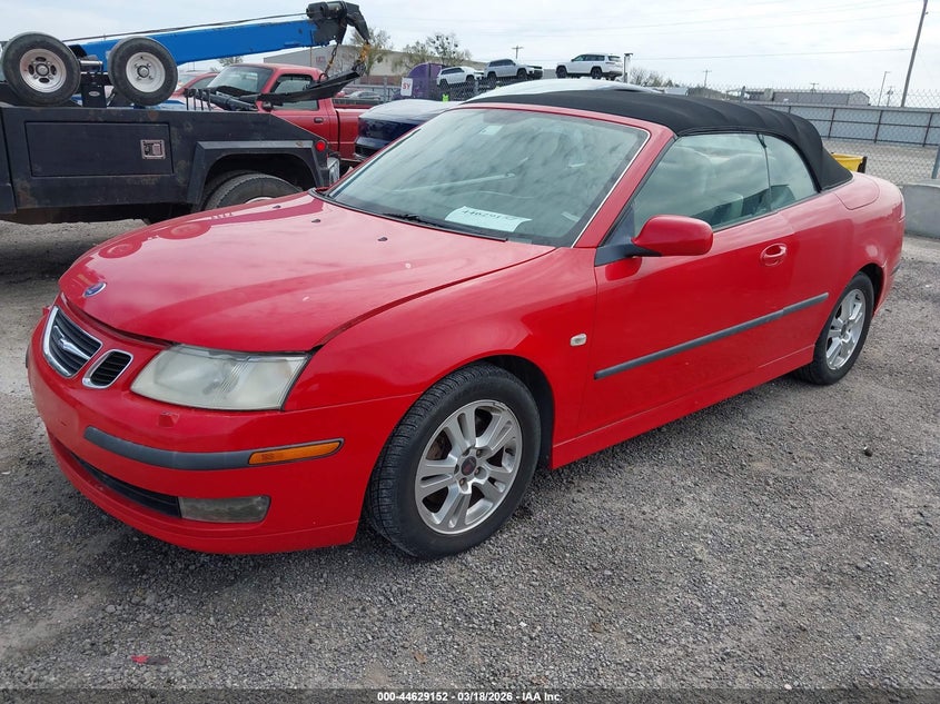 2006 Saab 9-3 VIN YS3FD79Y066103935 IAAI salvage auction — ENGINE DAMAGE, Clear (Oklahoma), sold $500 on 2026-08-11 (photo 2)