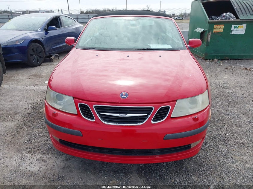 2006 Saab 9-3 VIN YS3FD79Y066103935 IAAI salvage auction — ENGINE DAMAGE, Clear (Oklahoma), sold $500 on 2026-08-11 (photo 6)