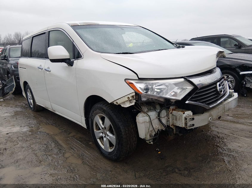 2015 Nissan Quest VIN JN8AE2KP8F9127695 IAAI salvage auction — FRONT END, Salvage Title, sold $550 on 2026-07-09 (photo 1)