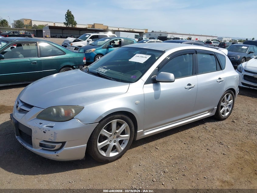 2008 Mazda 3 VIN JM1BK34M681868737 IAAI salvage auction — REAR END, Salvage (California), sold $375 on 2026-07-06 (photo 2)