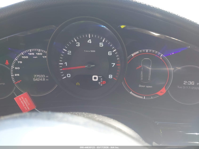 2018 Porsche Panamera VIN WP0AA2A7XJL113821 IAAI salvage auction — WATER/FLOOD, Salvage Title, sold $16,100 on 2026-07-30 (photo 7)