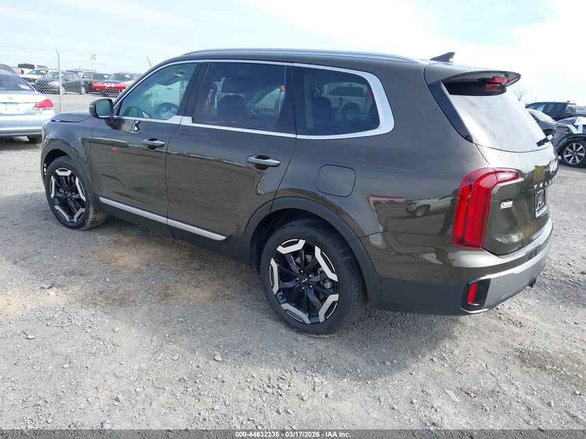 2025 Kia Telluride VIN 5XYP6DGC2SG710678 IAAI salvage auction — RIGHT FRONT, Salvage (Arkansas), sold $13,900 on 2026-07-29 (photo 3)