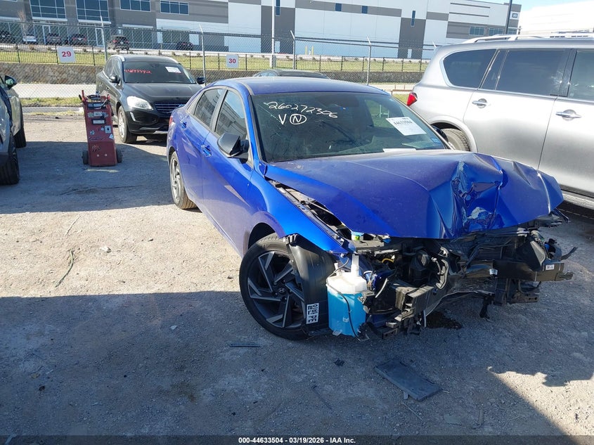 2025 Hyundai Elantra VIN KMHLM4DG6SU901171 IAAI salvage auction — FRONT END, Original (Texas), sold $25 on 2026-07-28 (photo 1)
