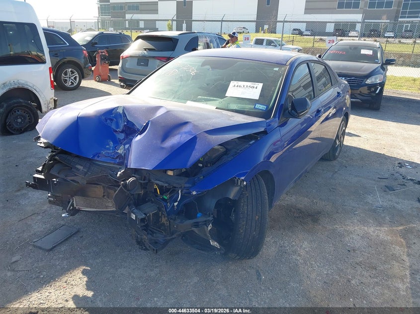 2025 Hyundai Elantra VIN KMHLM4DG6SU901171 IAAI salvage auction — FRONT END, Original (Texas), sold $25 on 2026-07-28 (photo 2)