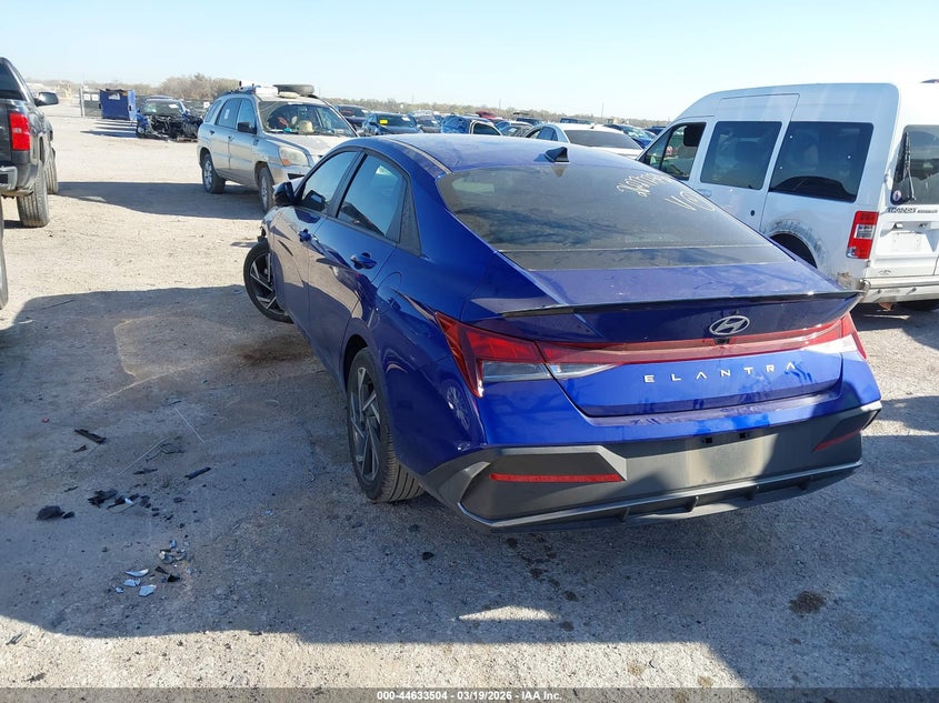 2025 Hyundai Elantra VIN KMHLM4DG6SU901171 IAAI salvage auction — FRONT END, Original (Texas), sold $25 on 2026-07-28 (photo 3)