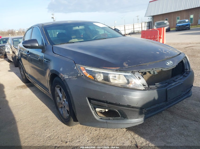 2015 Kia Optima VIN 5XXGM4A71FG510869 IAAI salvage auction — FRONT & REAR, Salvage Title, sold $175 on 2026-07-22 (photo 1)