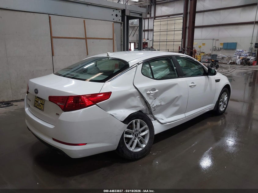 2011 Kia Optima VIN KNAGM4A78B5128575 IAAI salvage auction — RIGHT SIDE, Salvage (Idaho), sold $350 on 2026-07-10 (photo 4)