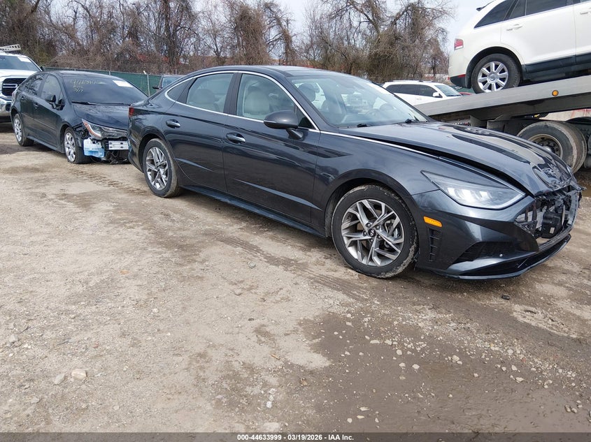 2020 Hyundai Sonata VIN 5NPEF4JAXLH016071 IAAI salvage auction — FRONT END, Salvage Title, sold $3,200 on 2026-07-16 (photo 1)