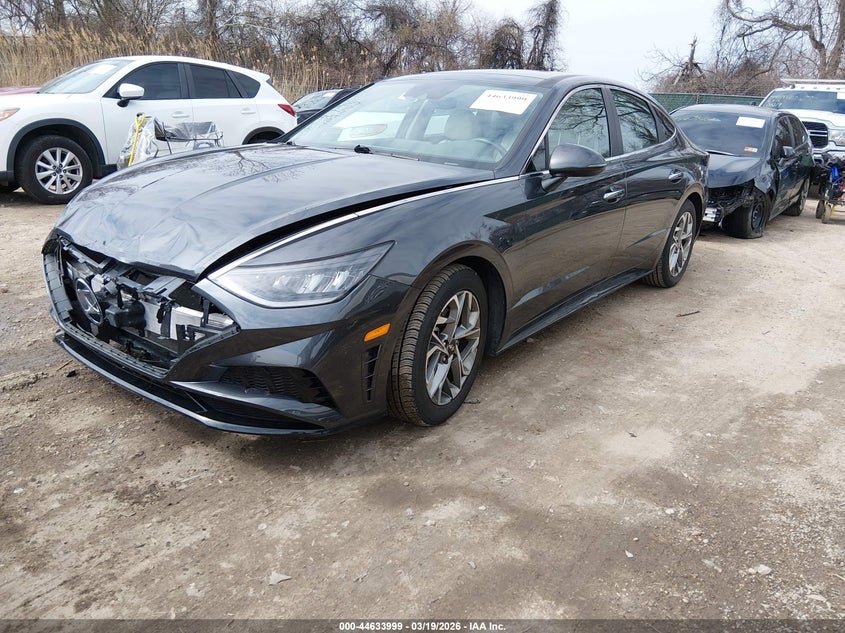 2020 Hyundai Sonata VIN 5NPEF4JAXLH016071 IAAI salvage auction — FRONT END, Salvage Title, sold $3,200 on 2026-07-16 (photo 2)