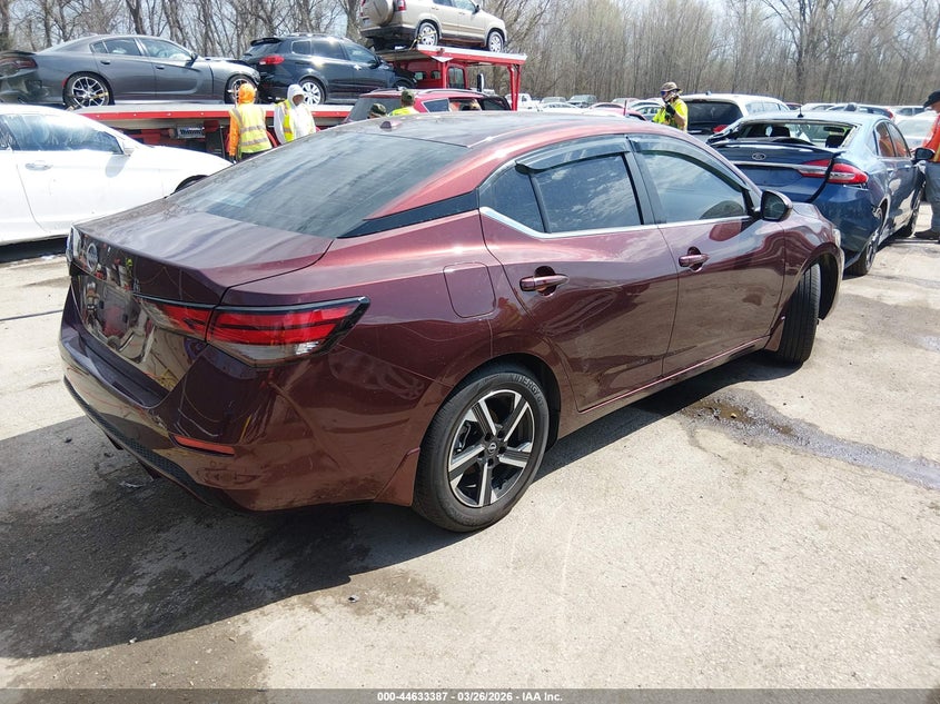 2025 Nissan Sentra VIN 3N1AB8CV1SY341505 IAAI salvage auction — LEFT FRONT, Wait Title, sold $3,900 on 2026-07-26 (photo 4)