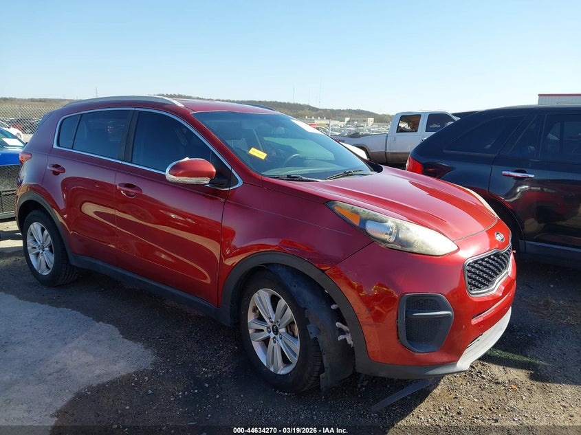 2017 Kia Sportage VIN KNDPM3AC4H7051825 IAAI salvage auction — RIGHT FRONT, Clear (Oklahoma), sold $3,100 on 2026-07-21 (photo 1)
