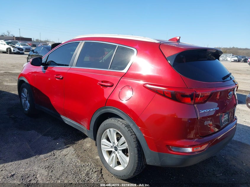2017 Kia Sportage VIN KNDPM3AC4H7051825 IAAI salvage auction — RIGHT FRONT, Clear (Oklahoma), sold $3,100 on 2026-07-21 (photo 3)