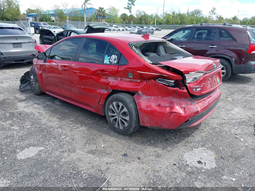 2020 Toyota Corolla VIN JTDEBRBE5LJ028341 IAAI salvage auction — FRONT END, Salvage Title, sold $2,250 on 2026-07-20 (photo 3)