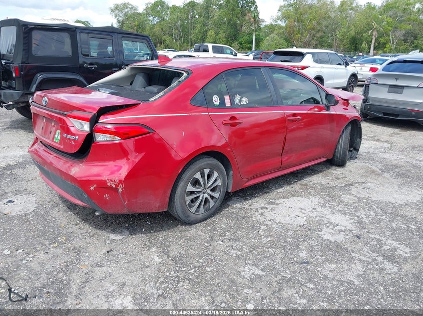 2020 Toyota Corolla VIN JTDEBRBE5LJ028341 IAAI salvage auction — FRONT END, Salvage Title, sold $2,250 on 2026-07-20 (photo 4)