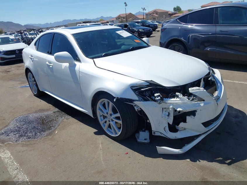 2007 Lexus Is 350 VIN JTHBE262572010230 IAAI salvage auction — RIGHT FRONT, Salvage (Arizona), sold $525 on 2026-07-28 (photo 1)