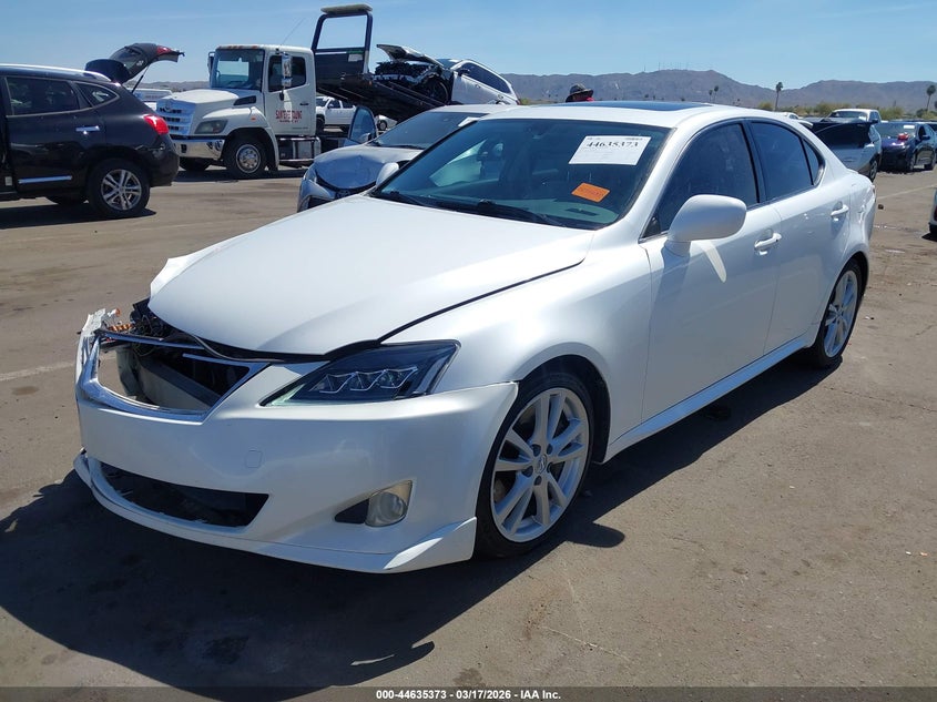 2007 Lexus Is 350 VIN JTHBE262572010230 IAAI salvage auction — RIGHT FRONT, Salvage (Arizona), sold $525 on 2026-07-28 (photo 2)