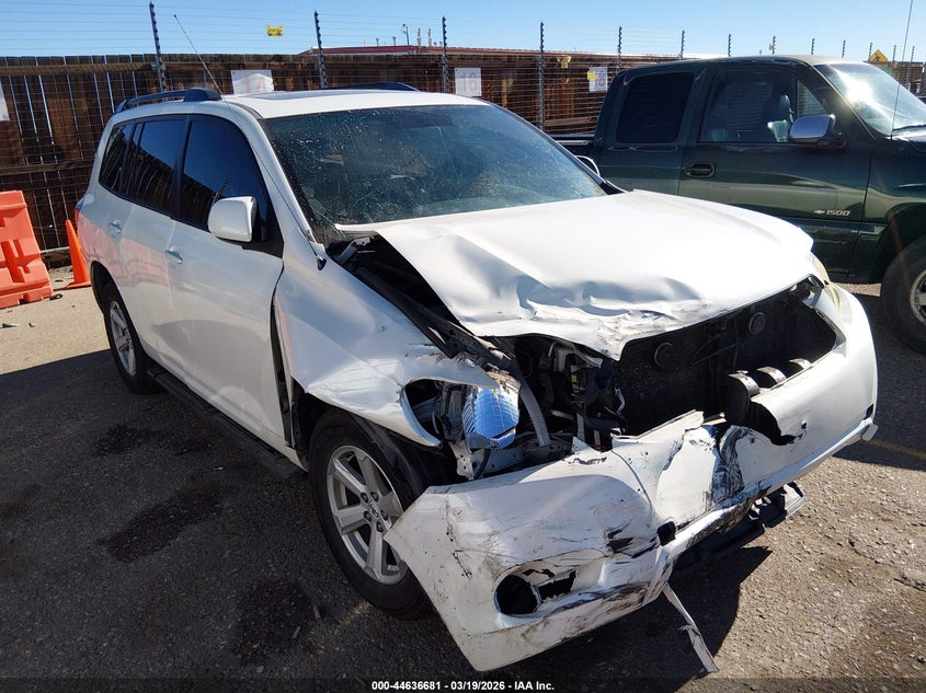 2008 Toyota Highlander VIN JTEES41A382109773 IAAI salvage auction — FRONT END, Salvage (Colorado), sold $1,100 on 2026-07-14 (photo 1)