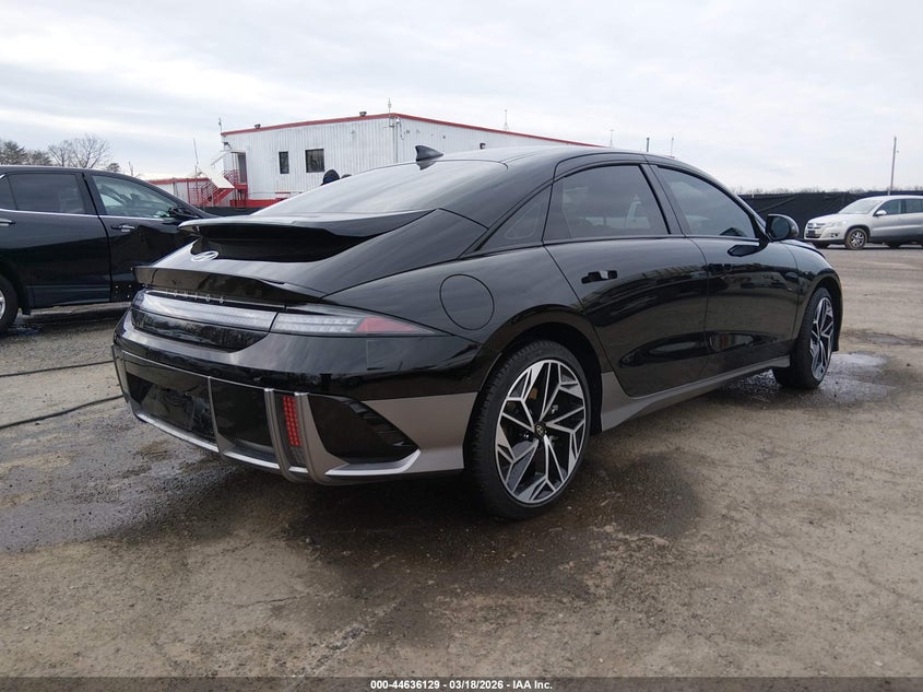 2025 Hyundai Ioniq 6 VIN KMHM54AA9SA105162 IAAI salvage auction — LEFT FRONT, Salvage - Greater Than 75% (Maryland), sold $12,750 on 2026-07-15 (photo 4)