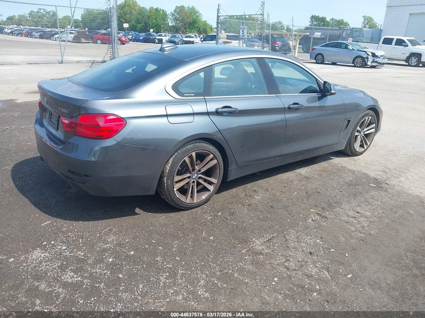 2017 BMW 4er VIN WBA4F7C52HG438163 IAAI salvage auction — LEFT REAR, Salvage Title, sold $4,400 on 2026-07-22 (photo 4)