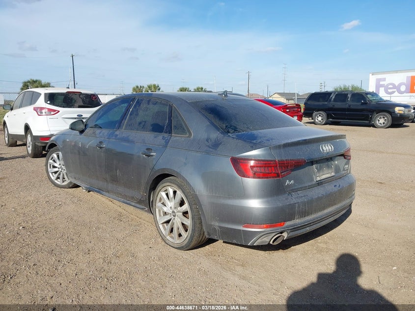 2018 Audi A4 VIN WAUDNAF42JN017323 IAAI salvage auction — FRONT END, Original (Texas), sold $4,150 on 2026-08-16 (photo 3)