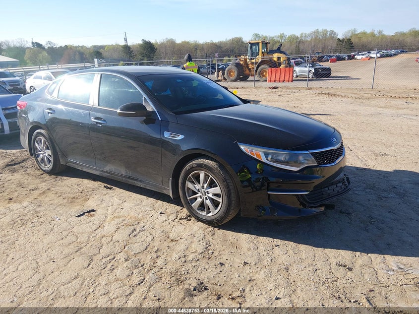 2016 Kia Optima VIN 5XXGT4L34GG112893 IAAI salvage auction — FRONT END, Salvage (South Carolina), sold $1,100 on 2026-07-28 (photo 1)