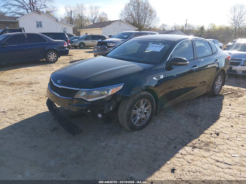2016 Kia Optima VIN 5XXGT4L34GG112893 IAAI salvage auction — FRONT END, Salvage (South Carolina), sold $1,100 on 2026-07-28 (photo 2)