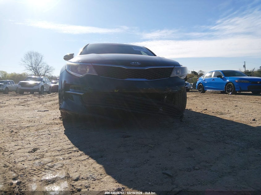 2016 Kia Optima VIN 5XXGT4L34GG112893 IAAI salvage auction — FRONT END, Salvage (South Carolina), sold $1,100 on 2026-07-28 (photo 6)