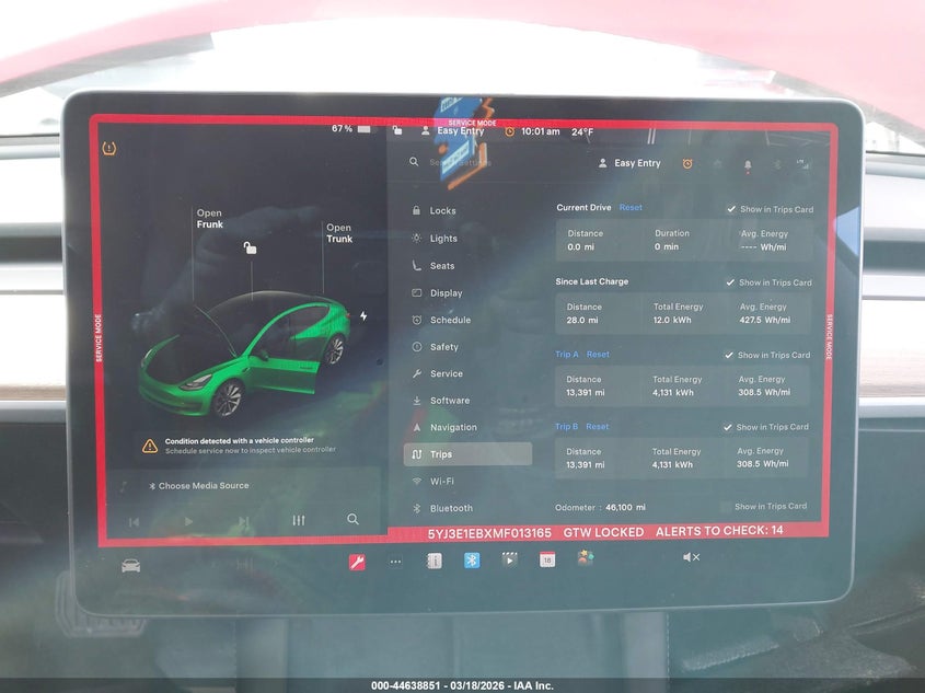 2021 Tesla Model 3 VIN 5YJ3E1EBXMF013165 IAAI salvage auction — UNDERCARRIAGE, Salvage Title, sold $5,700 on 2026-07-23 (photo 7)