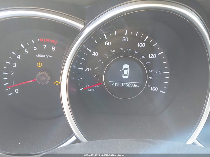 2015 Kia Optima VIN 5XXGN4A79FG351824 IAAI salvage auction — NORMAL WEAR, Original (Texas), sold $25 on 2026-07-29 (photo 7)