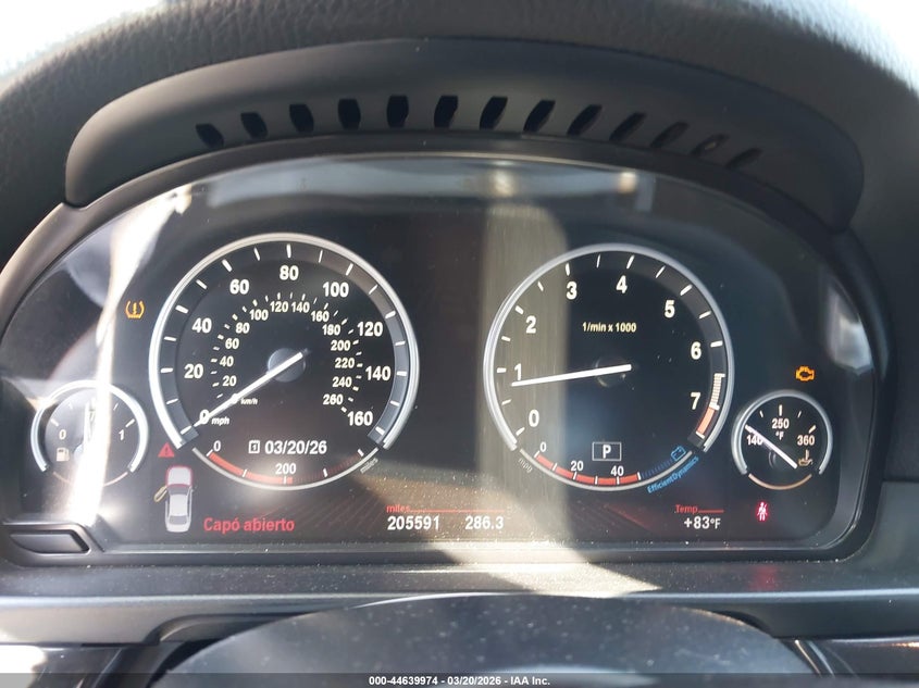 2012 BMW 5er VIN WBAFR9C58CDX79153 IAAI salvage auction — LEFT FRONT, Salvage Title, sold $700 on 2026-07-16 (photo 7)