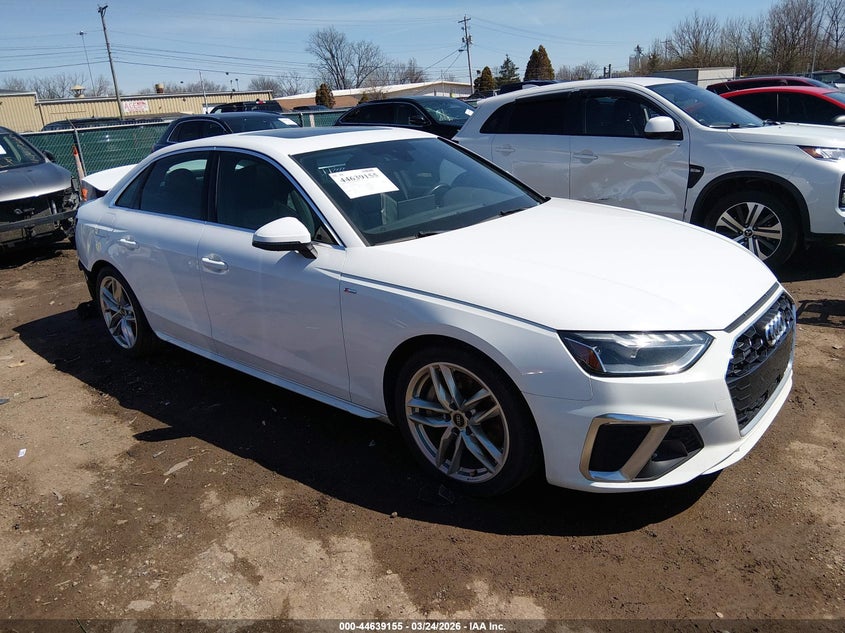 2023 Audi A4 VIN WAUEAAF43PN006002 — IAAI salvage auction photo