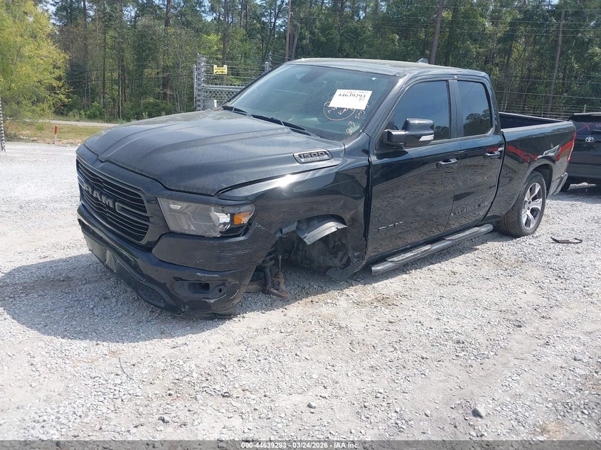 2019 Ram 1500 VIN 1C6SRFBT4KN741533 IAAI salvage auction — LEFT FRONT, Wait Title, sold $3,550 on 2026-07-10 (photo 2)