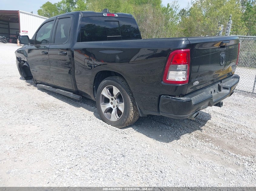 2019 Ram 1500 VIN 1C6SRFBT4KN741533 IAAI salvage auction — LEFT FRONT, Wait Title, sold $3,550 on 2026-07-10 (photo 3)