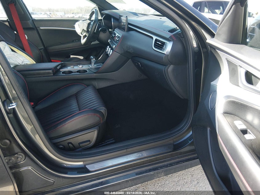 2023 Genesis G70 VIN KMTG34TA4PU134225 IAAI salvage auction — LEFT FRONT, Clear (Missouri), sold $4,450 on 2026-07-07 (photo 5)