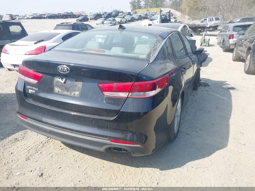 2018 Kia Optima VIN 5XXGT4L34JG261313 IAAI salvage auction — FRONT END, Salvage (Georgia), sold $700 on 2026-07-14 (photo 4)