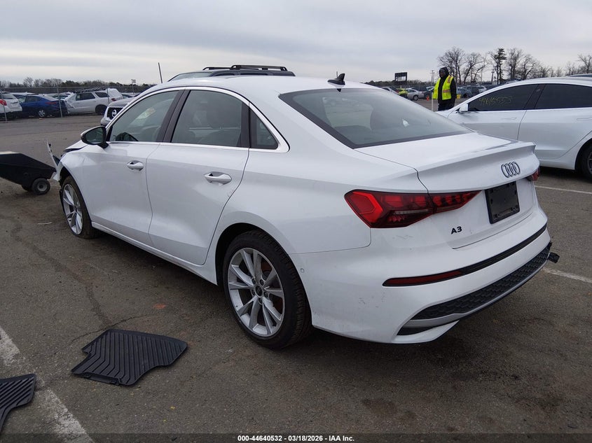 2025 Audi A3 VIN WAUGUDGY7SA046750 IAAI salvage auction — FRONT END, Salvage (New Jersey), sold $9,475 on 2026-08-10 (photo 3)