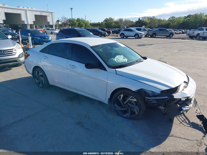 2025 Hyundai Elantra VIN KMHLM4DJ0SU148085 IAAI salvage auction — FRONT END, Salvage Title, sold $7,100 on 2026-07-08 (photo 1)