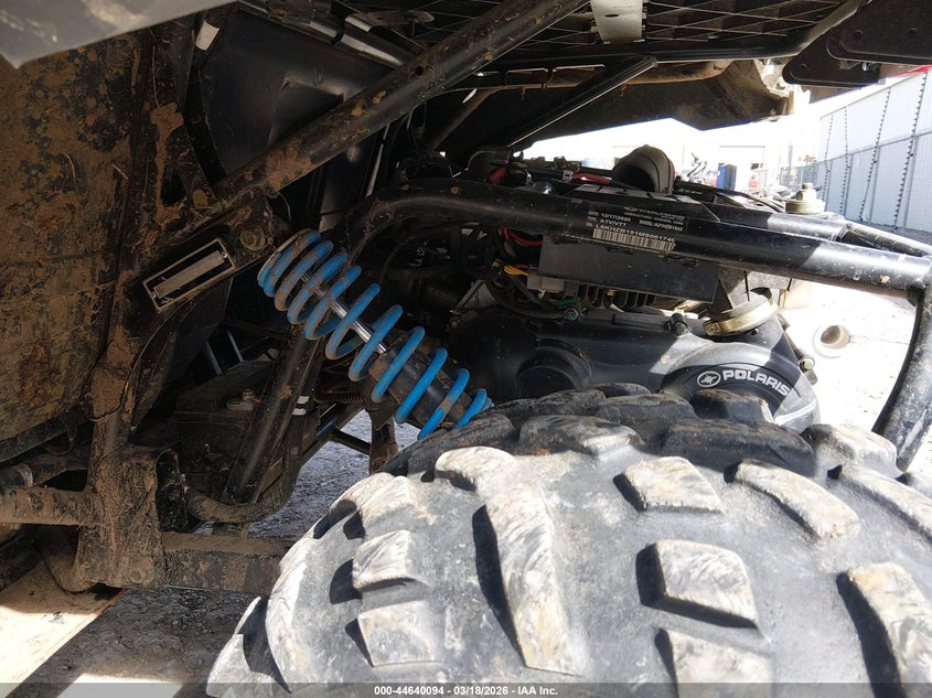 2021 Polaris Ranger VIN L6KHZB151MS001740 IAAI salvage auction — LEFT REAR, Salvage Title, sold $1,550 on 2026-08-26 (photo 8)