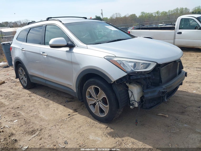 2014 Hyundai Santa fe VIN KM8SM4HF7EU039323 IAAI salvage auction — FRONT END, Salvage Title, sold $800 on 2026-08-26 (photo 1)