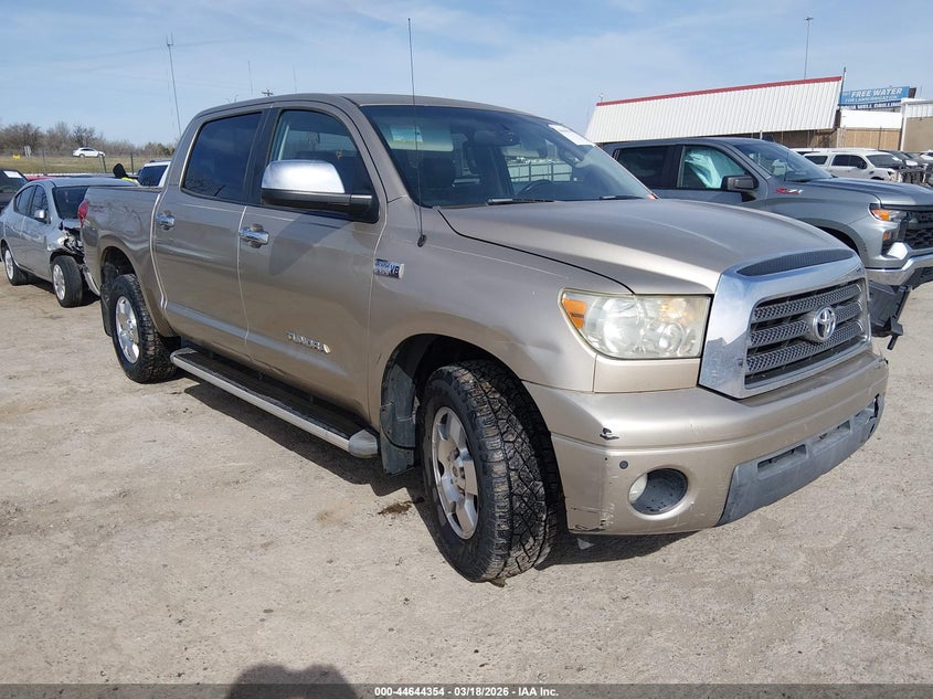 2008 Toyota Tundra VIN 5TFEV58178X049880 IAAI salvage auction — LEFT SIDE, Clear (Oklahoma), sold $6,300 on 2026-07-08 (photo 1)