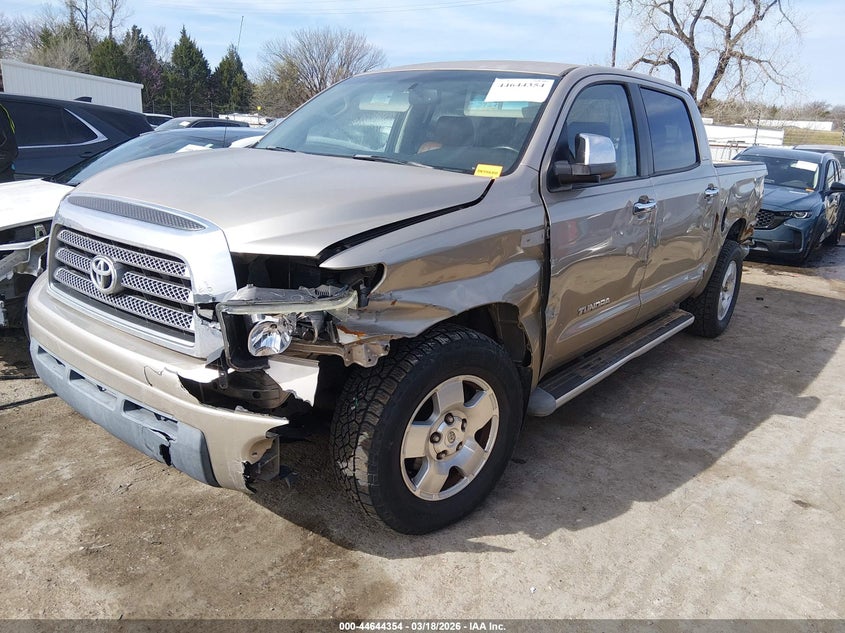 2008 Toyota Tundra VIN 5TFEV58178X049880 IAAI salvage auction — LEFT SIDE, Clear (Oklahoma), sold $6,300 on 2026-07-08 (photo 2)
