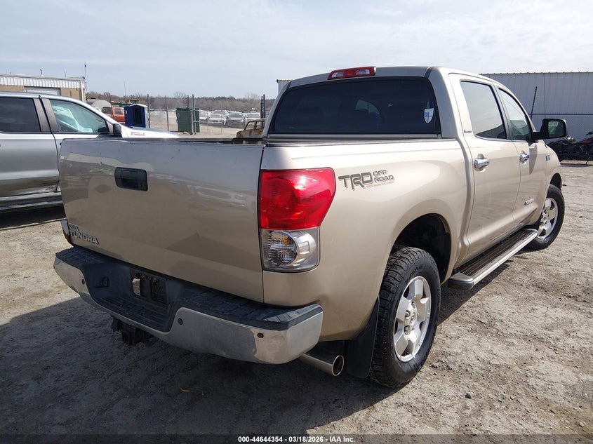 2008 Toyota Tundra VIN 5TFEV58178X049880 IAAI salvage auction — LEFT SIDE, Clear (Oklahoma), sold $6,300 on 2026-07-08 (photo 4)