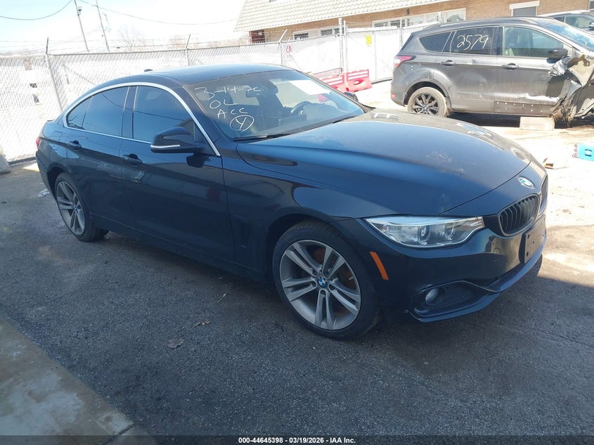 2017 BMW 4er VIN WBA4F9C50HG791822 IAAI salvage auction — LEFT REAR, Salvage (Illinois), sold $6,100 on 2026-07-14 (photo 1)