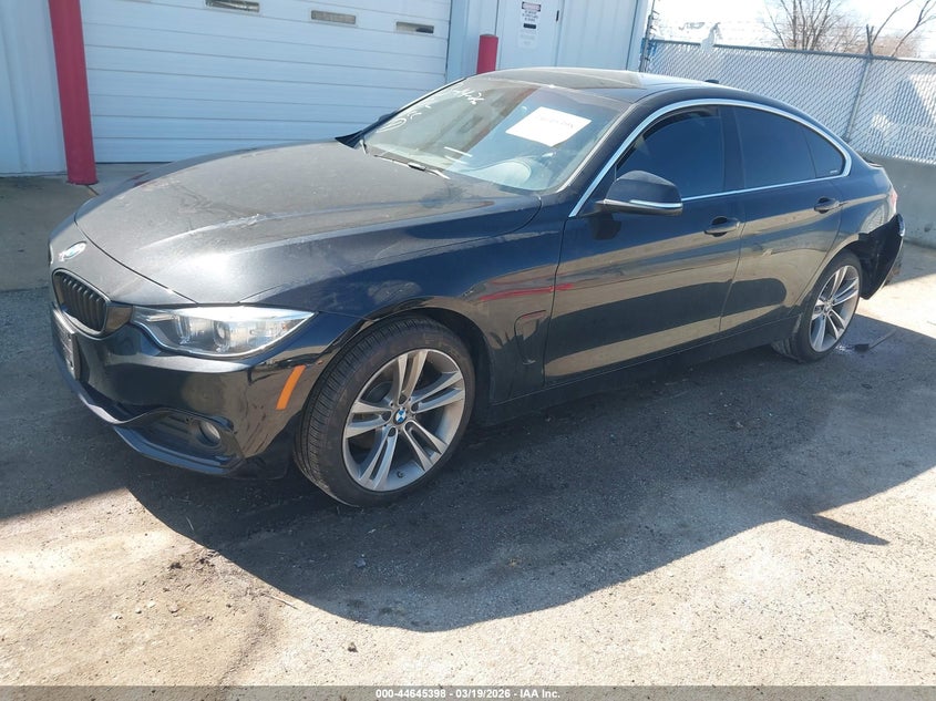 2017 BMW 4er VIN WBA4F9C50HG791822 IAAI salvage auction — LEFT REAR, Salvage (Illinois), sold $6,100 on 2026-07-14 (photo 2)