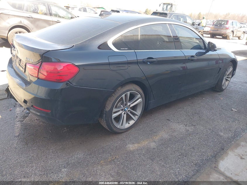 2017 BMW 4er VIN WBA4F9C50HG791822 IAAI salvage auction — LEFT REAR, Salvage (Illinois), sold $6,100 on 2026-07-14 (photo 4)